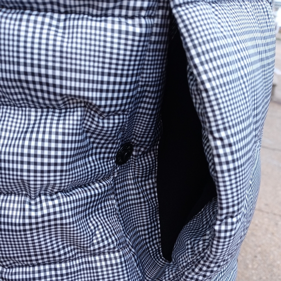 🆕Lands' End | Gingham Down Puffer Vest Women's Size Small 6-8 - Picture 7 of 12